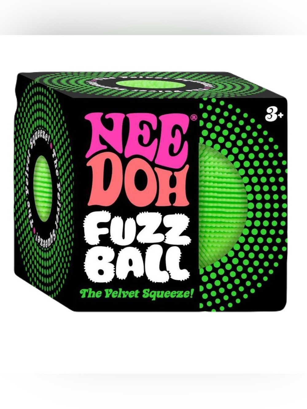 Schyling Needoh Fuzz Ball Velvet Squeeze Green NEW